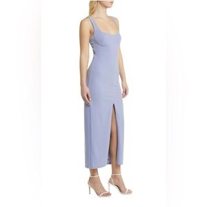 WAYF The Bravado Front Slit Maxi Dress